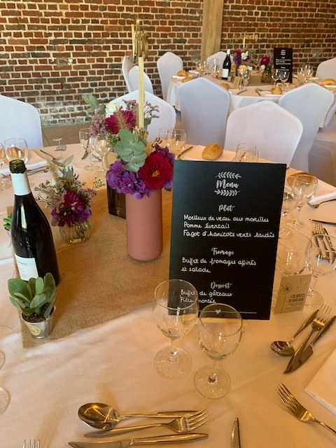 Mise en place de salle, La grange des Triplés